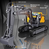 1: Simulation model of 16 true scale 680 ° rotating operation platform large 13 way alloy remote control excavator