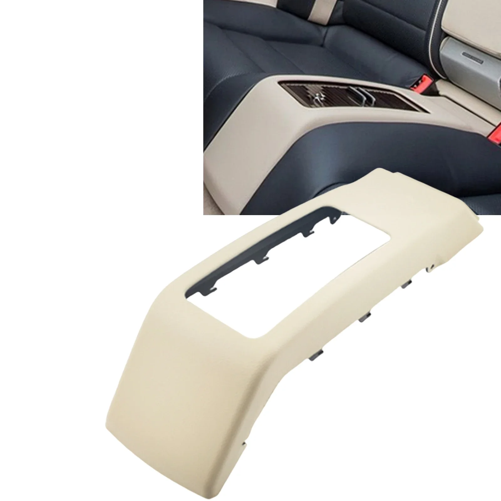 

New！Interior Rear Center Console Seat Saddle Panel Cover Trim For Mercedes Benz E Class W207 E400 E550 Convertible 2010-2016