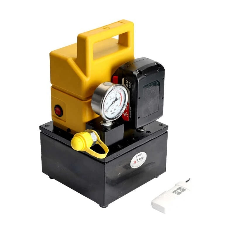 مضخة زيت هيدروليكية قابلة لإعادة الشحن، جهاز تحكم عن بعد لاسلكي، ضغط هيدروليكي صغير، بطارية ليثيوم محمولة، ضغط عالي للغاية 70 ليًا #6