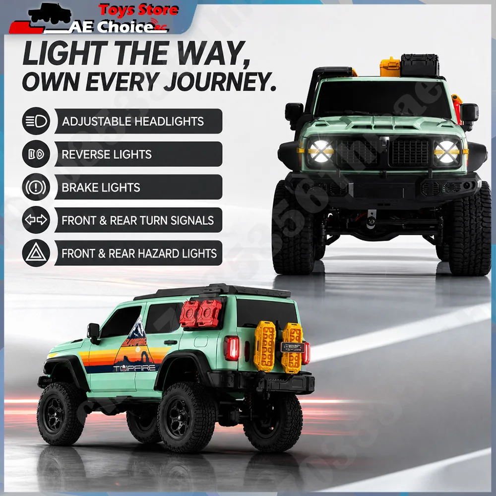 New MN Model MN300S 1/12 RC Crawler Car 4WD Full Scale 2.4GHz Off-Road Climbing Vehicle LED Light Modifiable Toy Gift for Adults