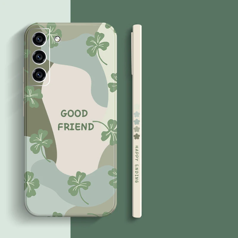 Case For Samsung Galaxy S25 S24 S23 S22 Ultra Plus S21 FE Cases Cartoon Flower SIlicone Cover For A36 A34 A54 A56 A52S A53 Case image 3