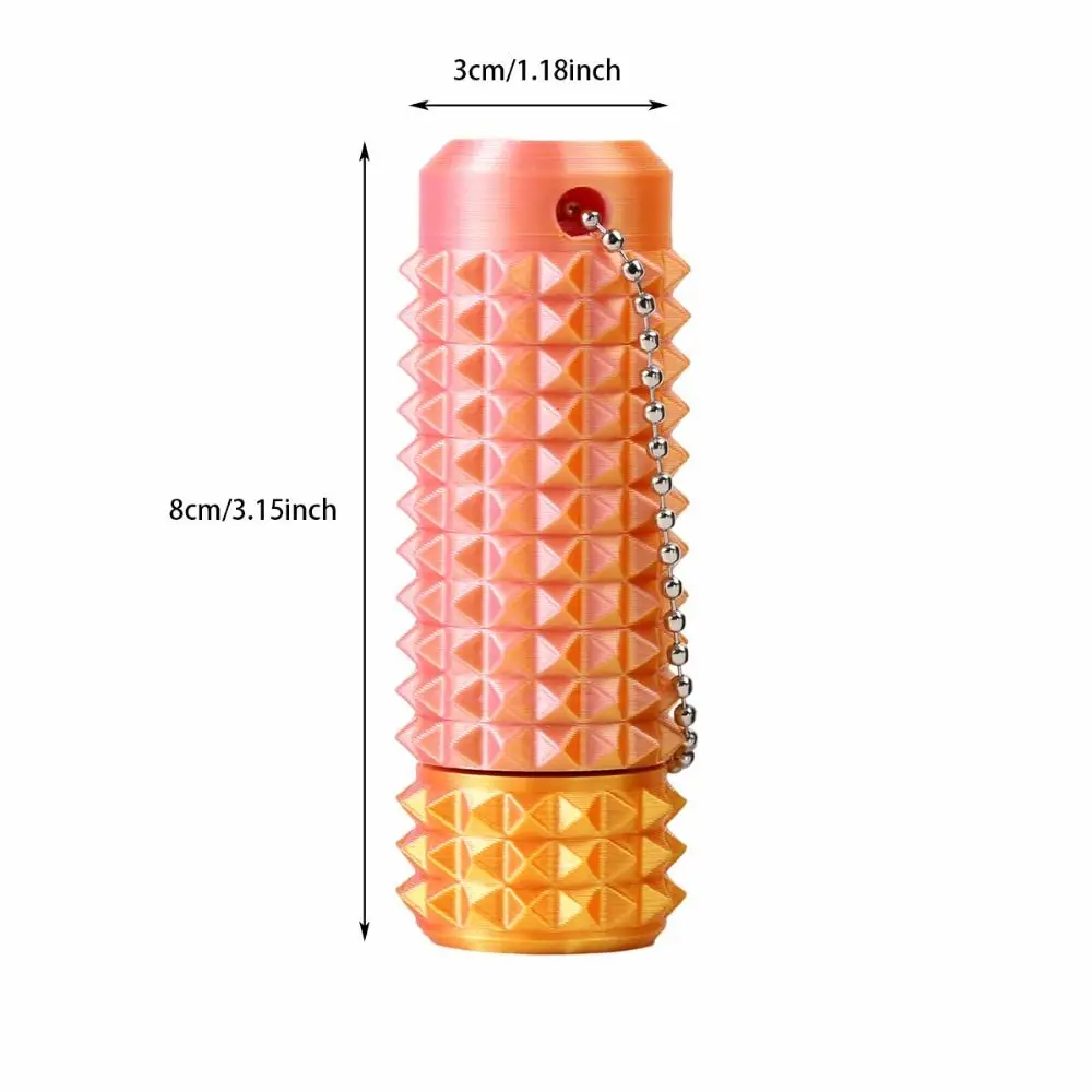 Fidget sensoriel à picots imprimé en 3D, rotation à 360 degrés, poche Grippie, stimulateur anti-stress, rouleau multi-couleurs