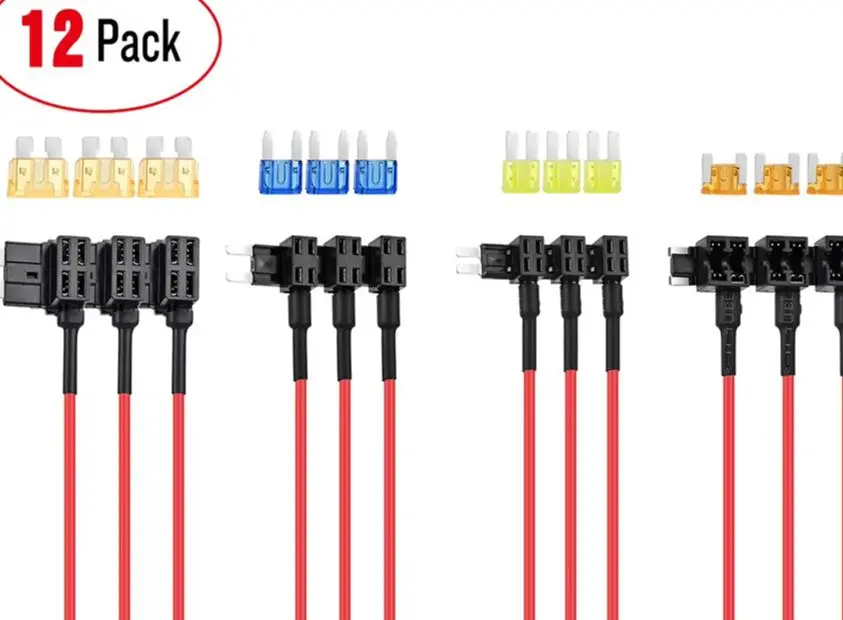 12V Car Add Circuit Fuse Holder Kit For For Mini For Micro2 ATO ATM Fuses Dual Slot Adapter Automotive Electrical Accessories