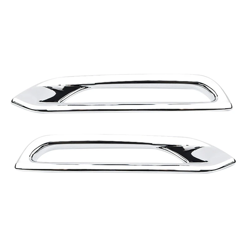 Car Rear Fog Light Eyebrow Cover Frame Trim ABS Chrome Exterior Accessories for J11 Dualis 2019 2020