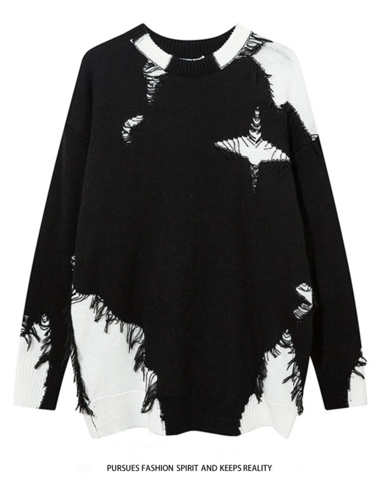 

Мужской трикотаж свободного покроя в стиле ретро American Color Blo, осень-зима, уличный хип-хоп, маленький дизайн, длинный свек, круглый Ne