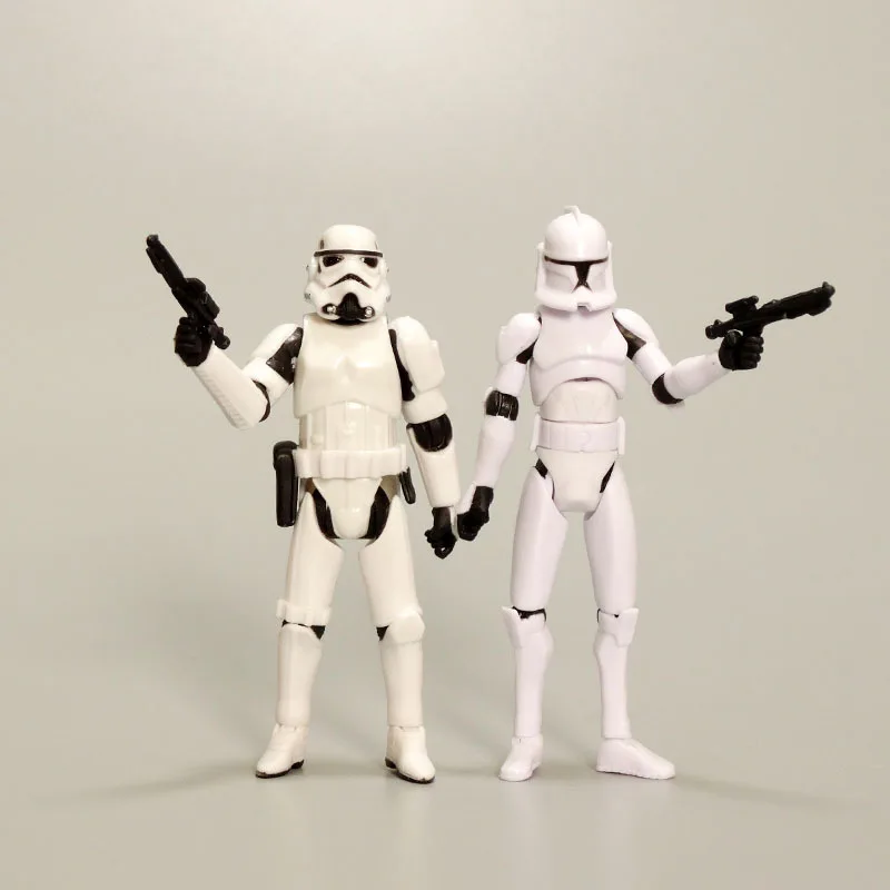 

10CM 2 types Star Wars Action Figure Collectible Darth Vader Imperial Stormtrooper Model Ornament Cute Toys Accessories