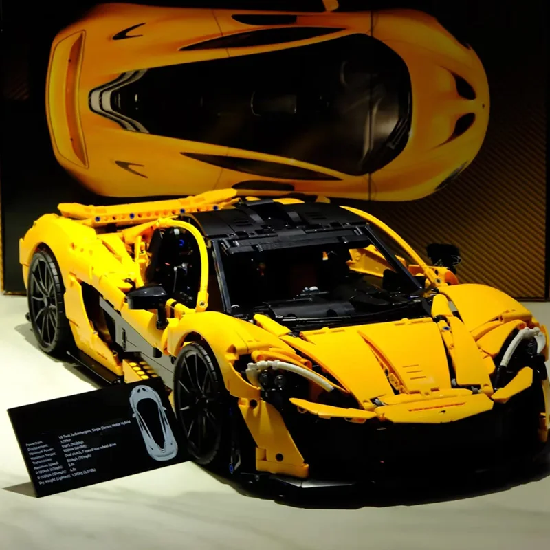 2025 MOC 3893 Uds. Bloques de construcción de automóviles de súper carreras técnicos 1:8 modelo Super coches deportivos ladrillos juguetes para niños regalos