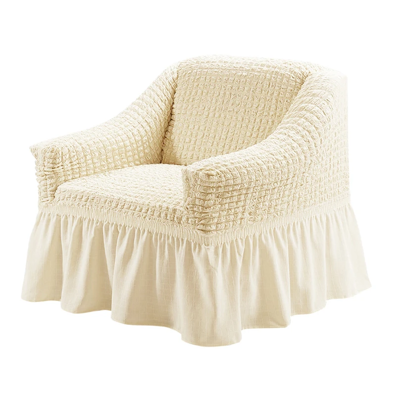 Fabric with Skirt Sofa Cover 90-140cm Size Full Package Single Universal Elastic Sofa Slipcovers American Rustic Four Seasons - view 6