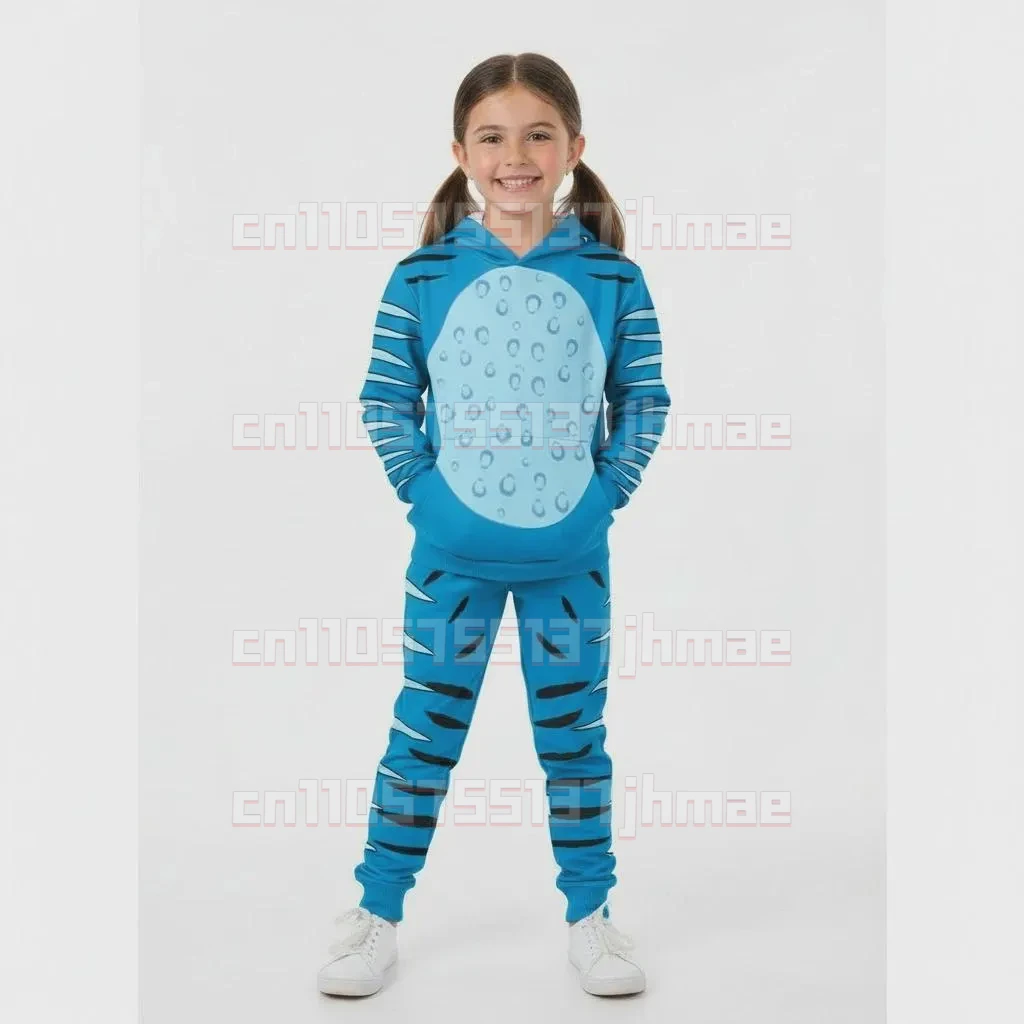 Kpop شيطان هنتر ديربي النمر هوديي للأطفال حفلة الهالوين تأثيري هوديي الخريف الشتاء ملابس الوالدين والطفل غير رسمية #4