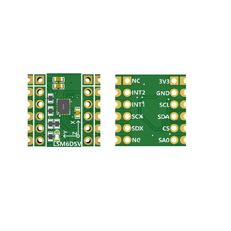 

Шестиосевой датчик SQPP LSM6DSV с поддержкой SPI/IIC для Smolslime и Slimevr - Запись данных акселерометра и гироскопа