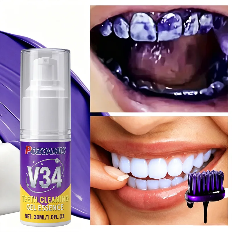 V34 toothpaste, oral care, gum cleaning, fresh breath and healthy gums, deep cleaning and whitening teeth, suitable for home