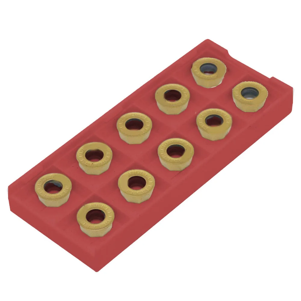 

10pcs RPMT1204 Carbide Milling Insert Round CNC Internal Fillet Insert Indexable Lathe Parts Tool Milling Insert