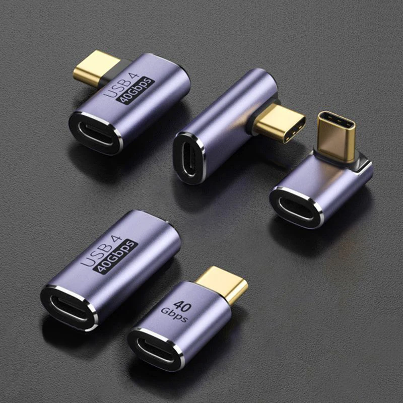 1 قطعة نوع C ذكر إلى نوع C أنثى 40Gbps محول البيانات السريع محول شحن محولات موصل