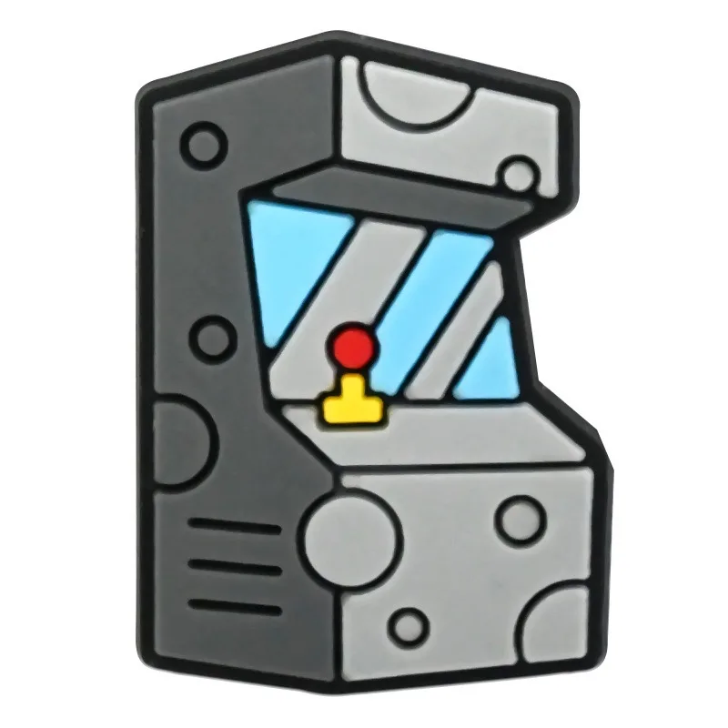 1-15Pcs Handheld Game Console Shoe Charms Level Up PVC Slipper Buckle Decorations For Children Party Presents