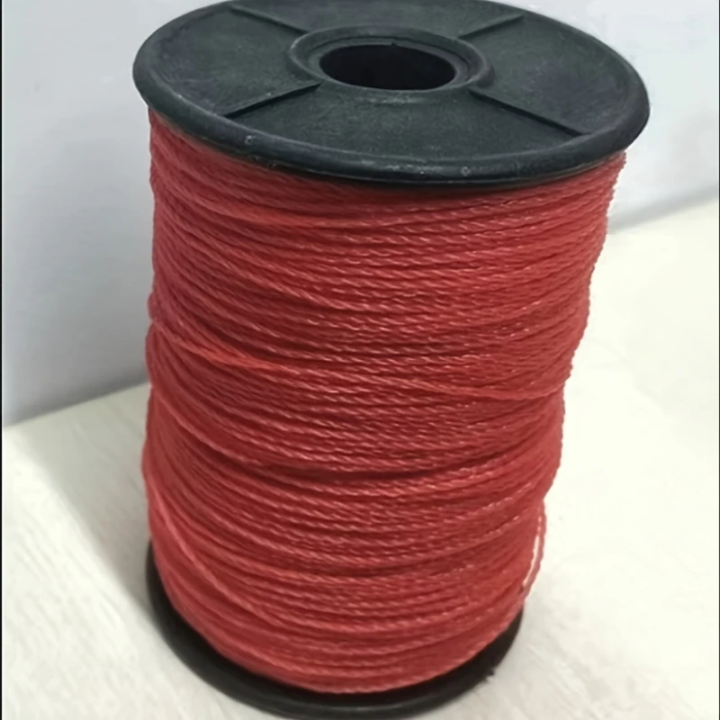 50M Rote Polyethylen-Markierungslinie für Gewächshaus-Gemüseanbau, Klettergärten, Bauarbeiter, Horizontale Zugseile, Baustellenmarkierung