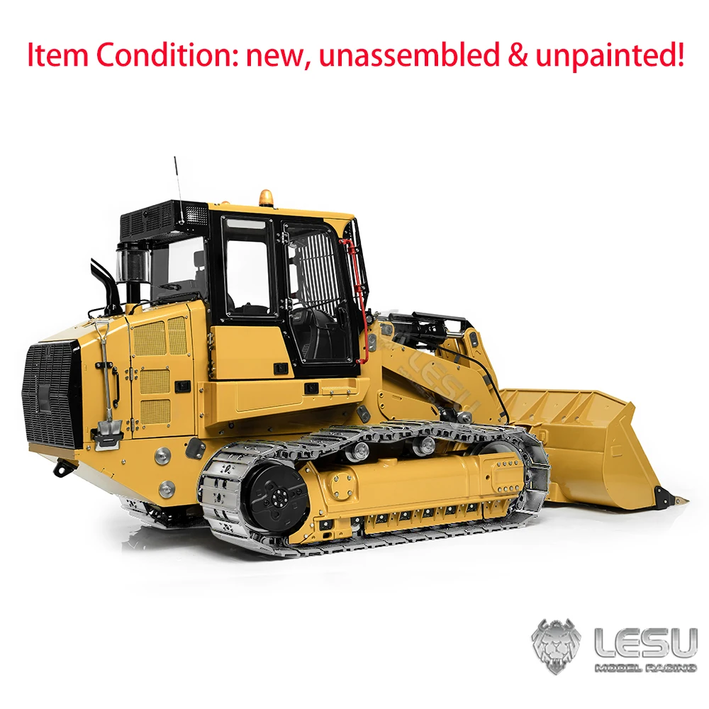 In Stock LESU 973K KIT RC Hydraulic Loader Metal Tracked 1/14 Remote Control Vehicle Car Model with Light and Sound Truck Toys