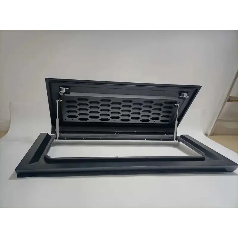 กระบะเหล็ก Tri-ton 4x4 สีดำ สำหรับรถยนต์ VIGO / Hilux Revo แบบมีหลังคาแข็ง