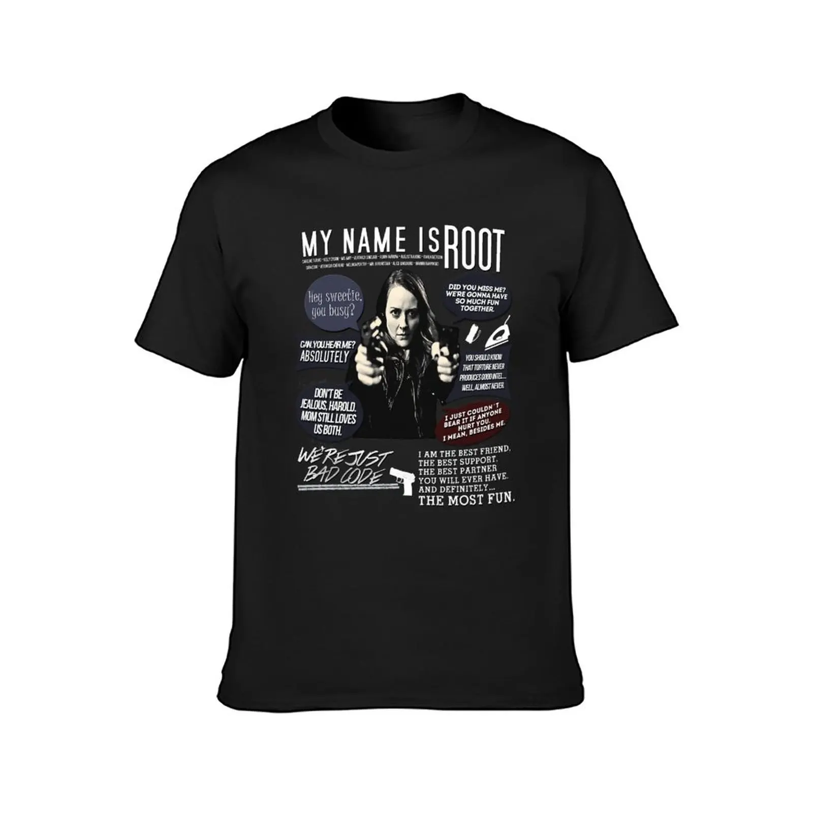 Root - Person of interest - Amy Acker T-Shirt quick drying customs new edition sweat shirts, men