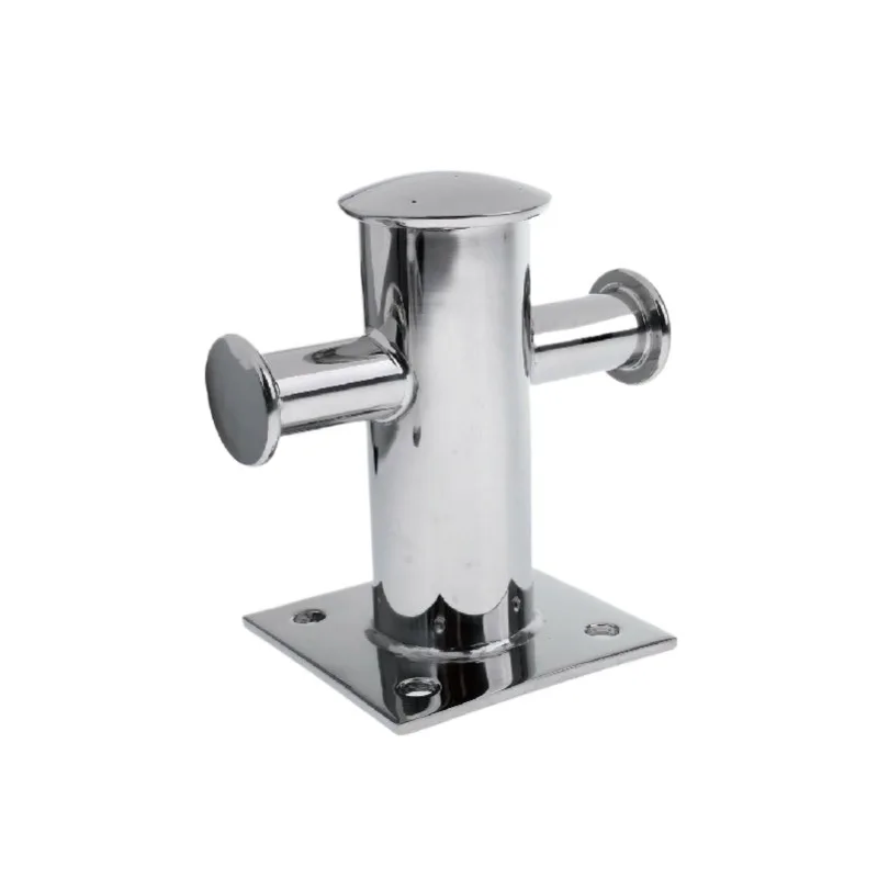 For 120 * 120 High Quality Welded Pipe Stainless Steel Single Cross Mooring Pile Marine Yacht Hardware Accessories