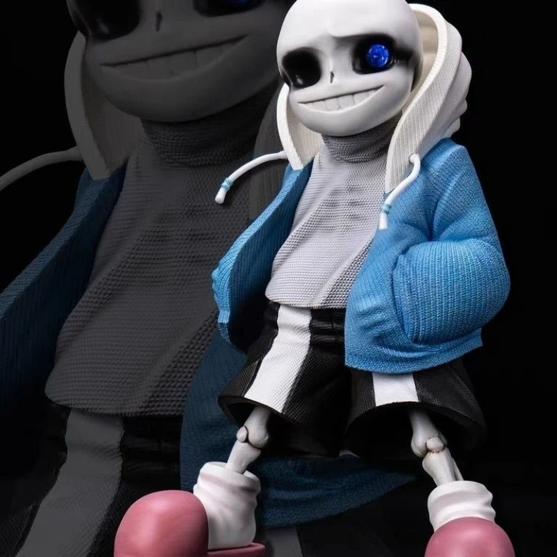 

Undertale Full Payment Boss Glowing SANS Sweeping Monk GK Modified Game Cold Joke Decoration Figure Model
