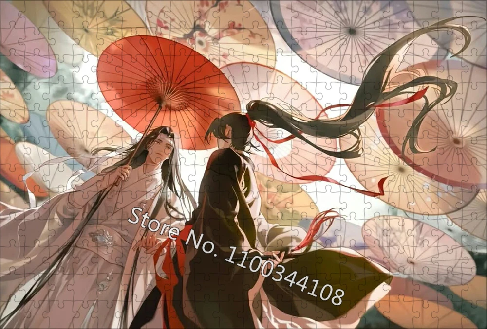 Cielo Benedizione ufficiale Jigsaw Puzzle Tian Guan Ci Fu Puzzle di carta in legno Adulti Giocattoli di decompressione fatti a mano Gioco casual