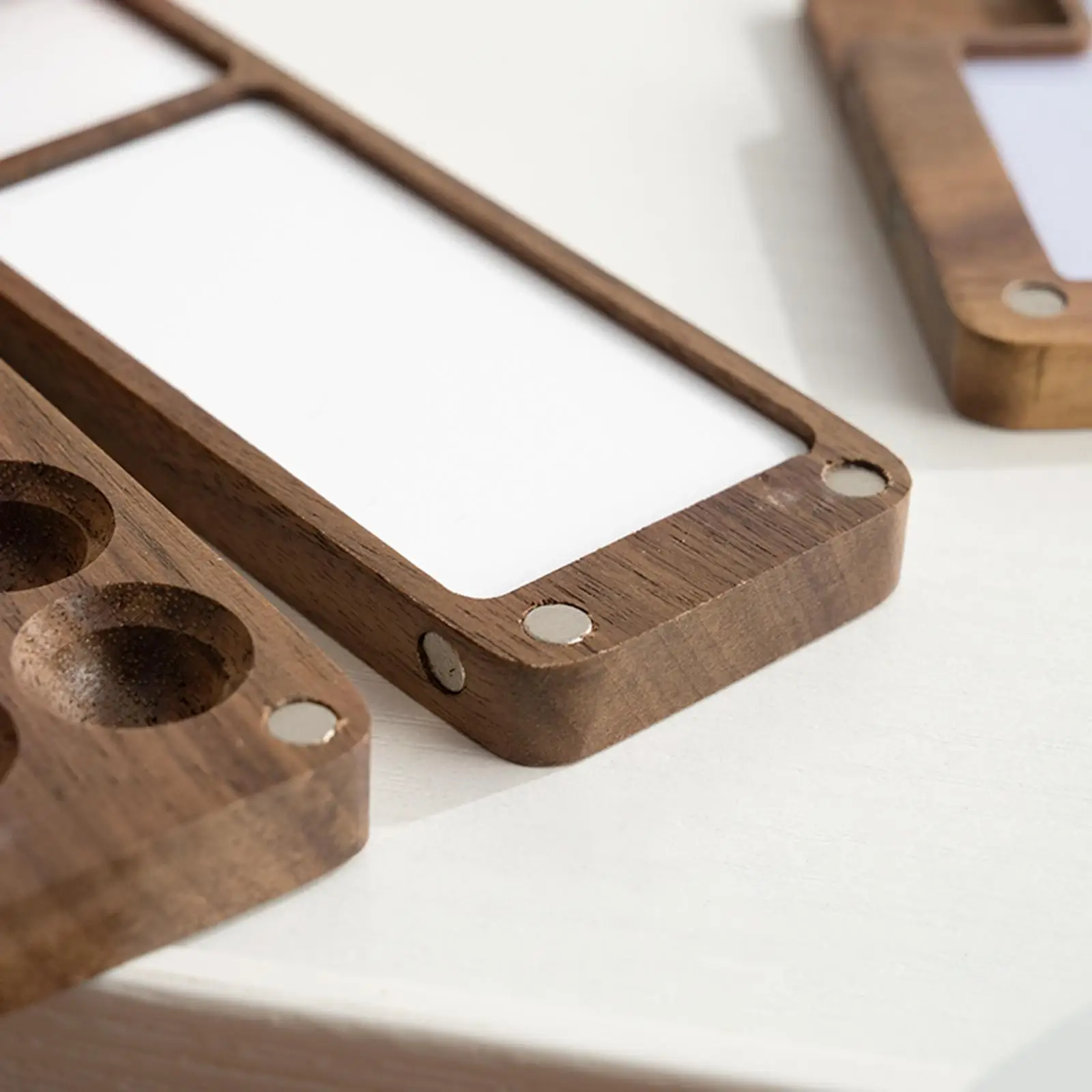 Travel Paint Tray, Portable Wood Paint for Oil Acrylic Gouache Painting