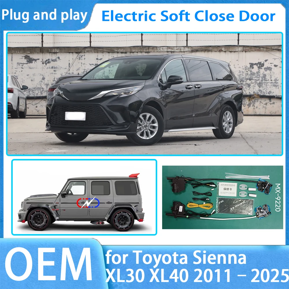 for Toyota Sienna XL30 XL40 2011–2025 OEM Car Soft Close Door System Automatic Electric Auto Pull Power Latch Power Closing