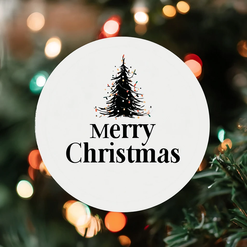 90 peças adesivos personalizados com nome de bênção e número de aniversário para embrulho de presente de festa de Natal