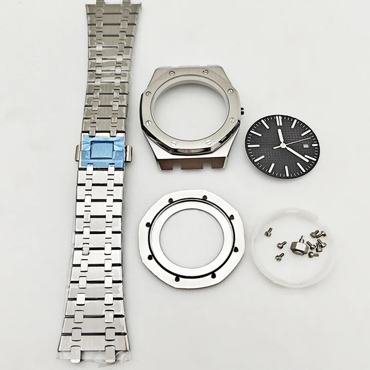 Complete Repair Replacement Parts 42MM Watch Case Complete Kit Multi-functional Watch Accessories for 2813/8215 Movement