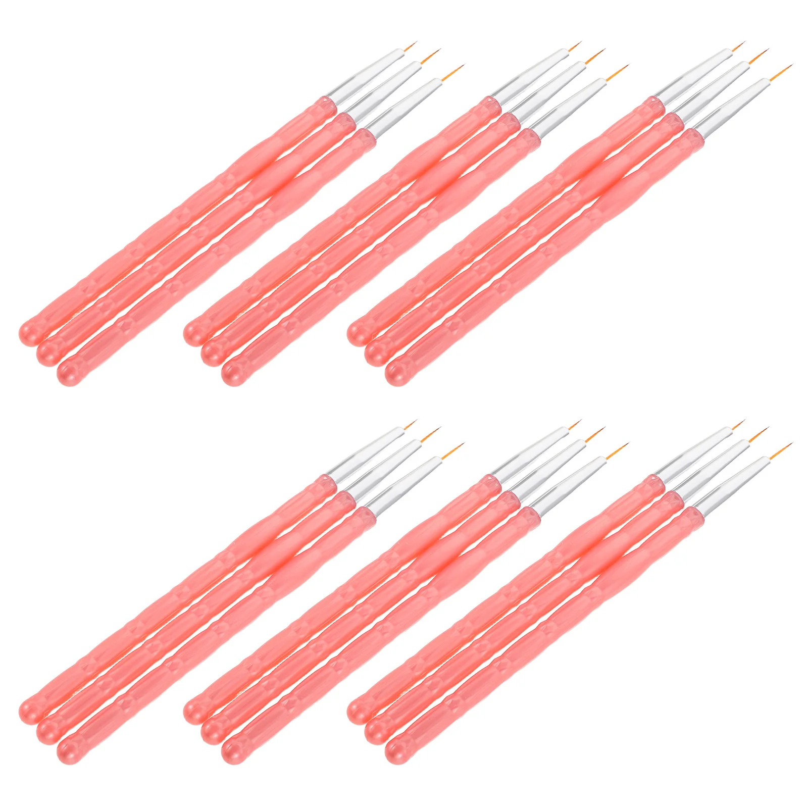 30Pcs Nail Art Liner Brushes Fine Tip Size 7 9 11mm Precision Salon Supplies Nail Design Manicure Drawing Pen Tool
