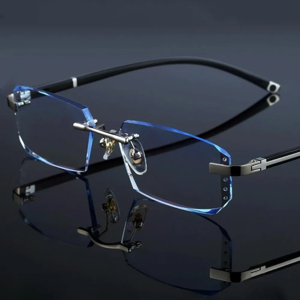 

Spectacle Lens Power +100 To +400 Frameless Presbyopia Glasses Lightweight Vision Care Farsightedness Reading Glasses