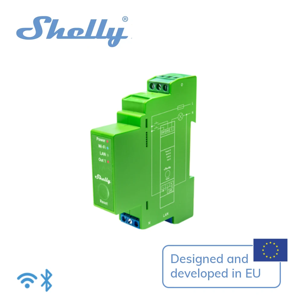 

Shelly Pro Dimmer 2PM Professional 2 Channel LAN Din Rail Smart Dimmer With Power monitoring Automatic Dimming Calibration