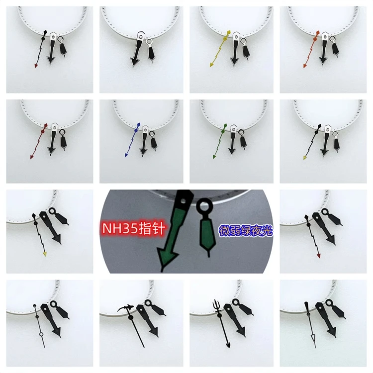 

NH35 NH36 watch hand 2hands 3hand set seikomod kit watch parts customize diy slight luminous