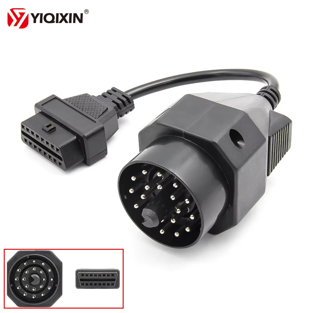 20pin to OBD2 16PIN Female Connector OBD To OBDII Adapter For BMW E36 E39 E30 F20 X5 Z3 E53 i3 OBD2 Auto Car Diagnostic Cable