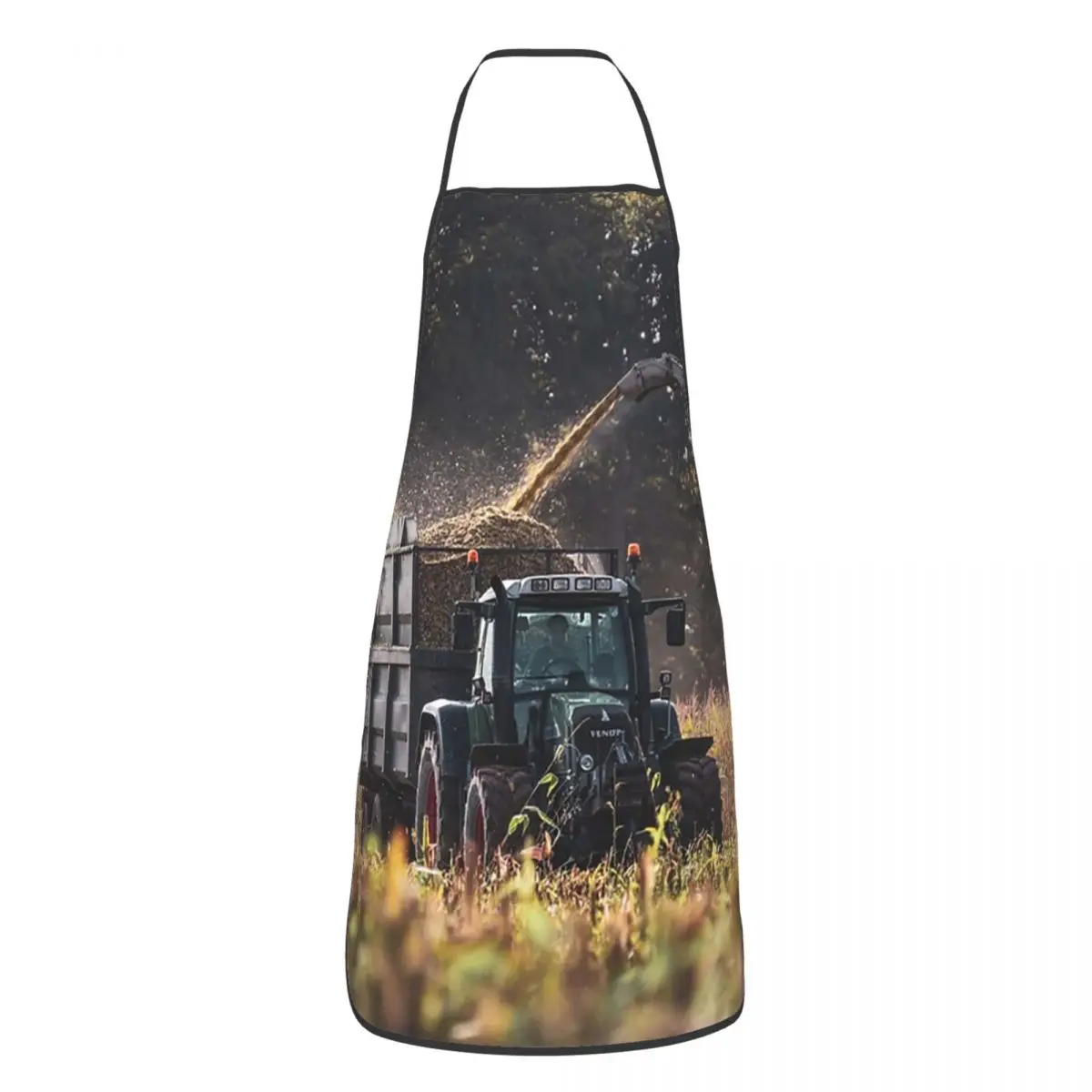 Fendt Drawing Silage Apron Chef Cooking Baking Tablier Sleeveless Bib Kitchen Cleaning Pinafore for Women Men Painting