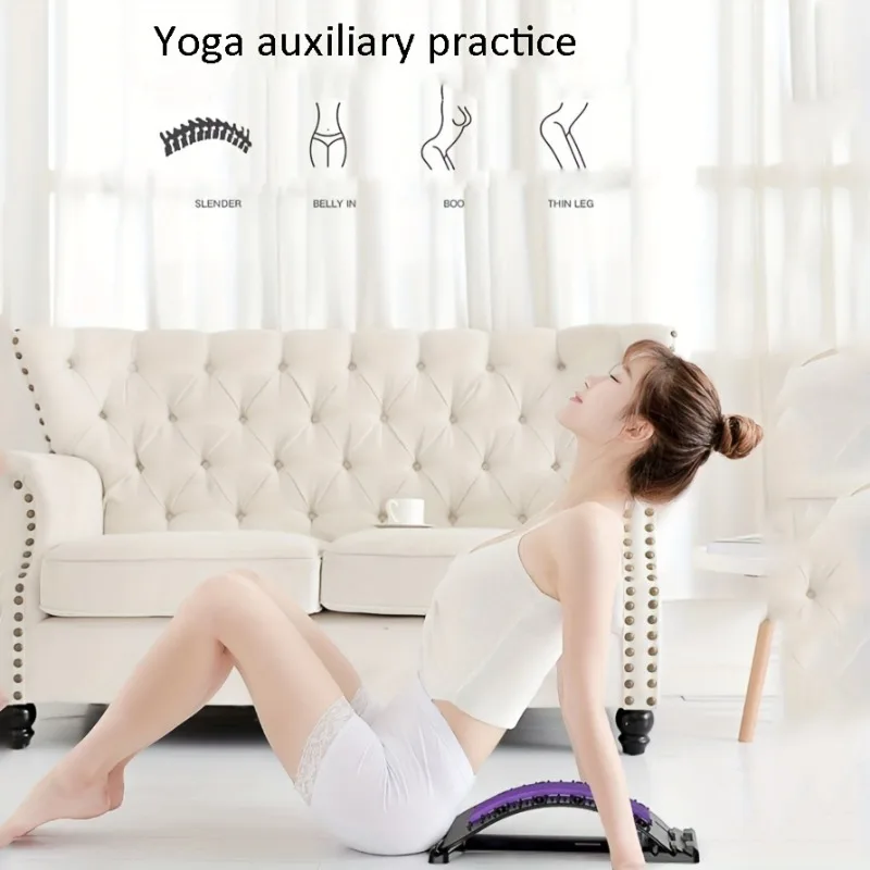 Back Stretcher, Lumbar Relief Back Stretcher Device, Multi-Level Stretching Device, Massager Pain Relief For Herniated Disc 1pc