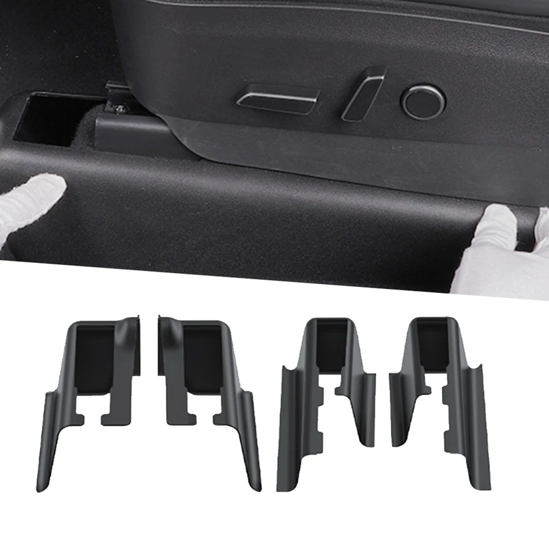 

Накладка на направляющую на переднее сиденье автомобиля под угловой защитой сиденья, защита от ударов для Tesla Model Y 2021-2024