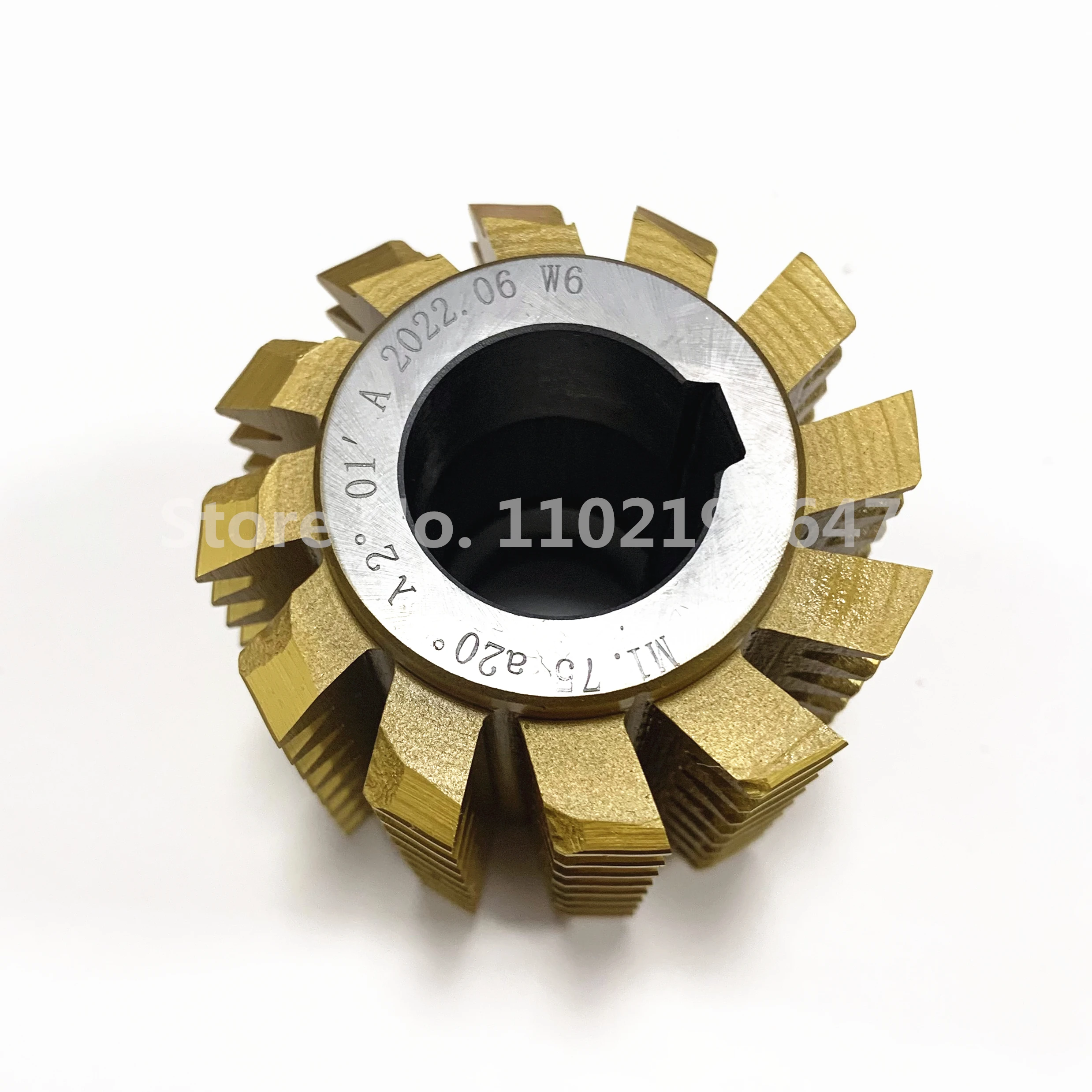 Imagem -04 - Gear Hobs Engrenagem Fresa Hss 6542 ° Pa20 Ouro Cor m1 M1.5 M1.25 M1.75 m2 M2.25 M2.5 M2.75 m3 M3.25 M3.5 m4 M4.5 m5 M5.5 m6