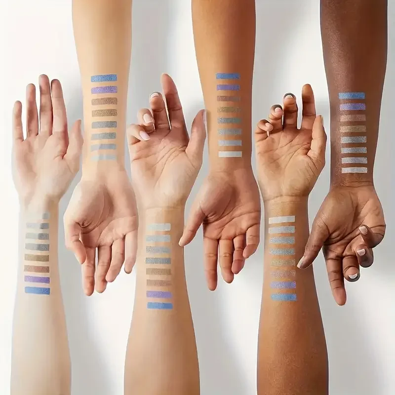 16 Farben Perlglanz-Lidschattenstifte, hochpigmentierter Lidschattenstift, glitzernd, wasserfest, langlebig, Augen-Make-up