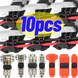 10/1pcs Wire Connectors Low Voltage Wire Connectors Solid Connection T Tap Wire Connectors T Type 2 Pin Wires Splicing Connector