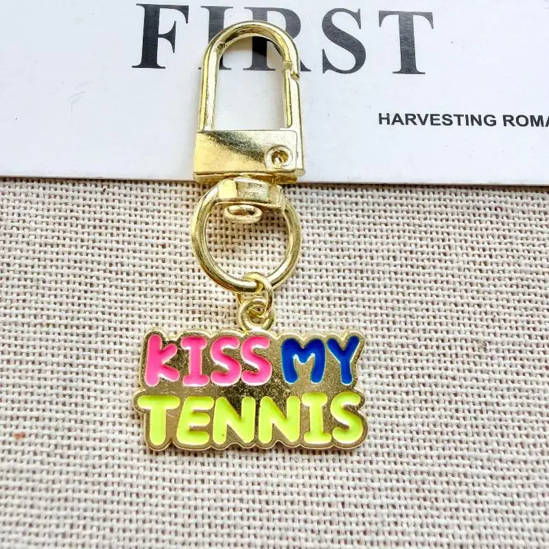 Mini Keychain Tennis Sports Ball Key Ring Perfect as Party Bag Pendant and Gift Favor