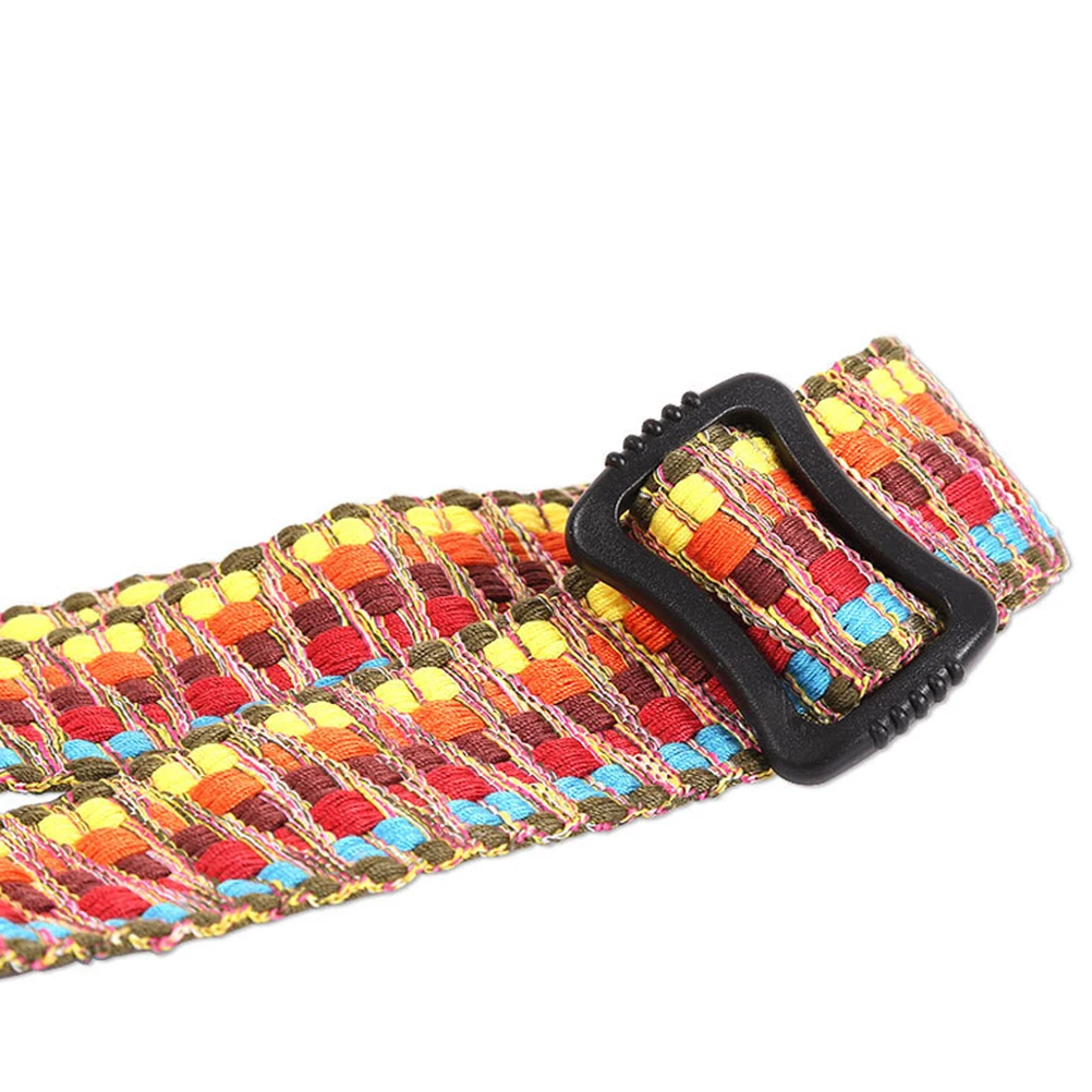 

Colorful Ukulele Strap Soft Cloth Adjustable Length Braided Pattern Cross Body Accessories Premium Material Durability Comfort