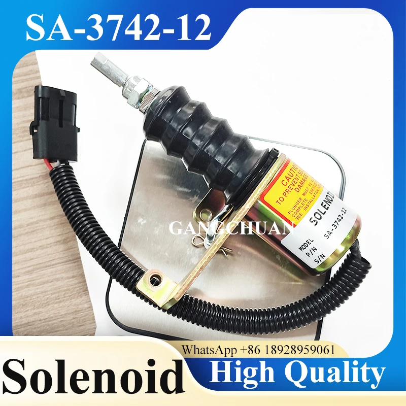 SA-3742-12 Stop Solenoid Valve SA374212 Fuel Shutdown Solenoid 12v/24v