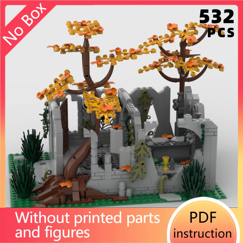 

Средневековый король, гробница, руины, диорамы, кирпичи, осенний лес, сценические блоки, модульный рыцарь, королевство, здание, Moc, замок, архитектура