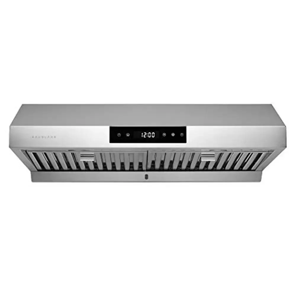 30 Inch Stainless Steel Kitchen Hood Vent Powerful Suction Low-Noise Operation Highly-Customizable Settings Under Cabinet Stove