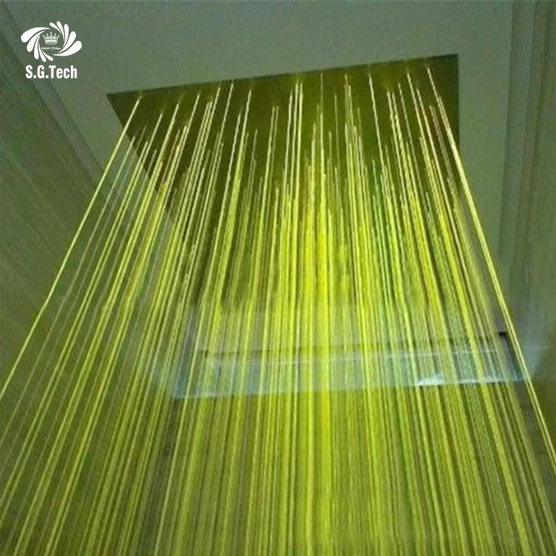 custom.Crown Customized Fountain String Curtain Stainless Steel Modern Style Waterfall in Decoration