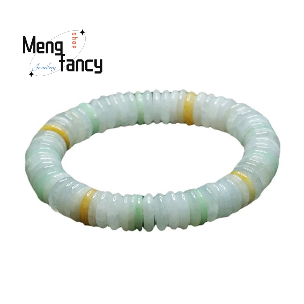 Natural Myanmar Jadeite Bracelet Peace Buckle Jade Bracelet Exquisite Elegant Simple High-grade Luxury Quality Fashion Jewelry