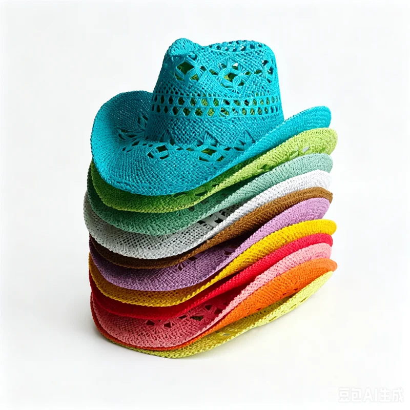 Cowboy Hat Straw - Cappello da Cowboy da Donna Melesh