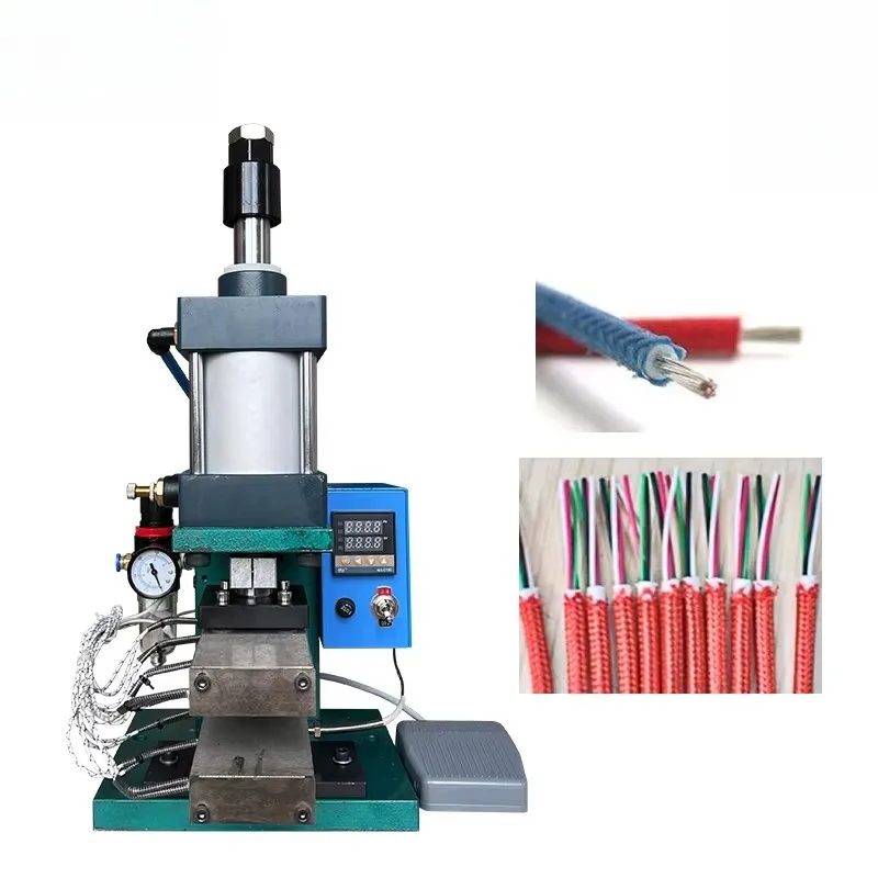 Electric Vertical Pneumatic Wire Stripping Machine Adjustable Strip Depth Sharp Durable Blade Easy Operation In Safe Performance