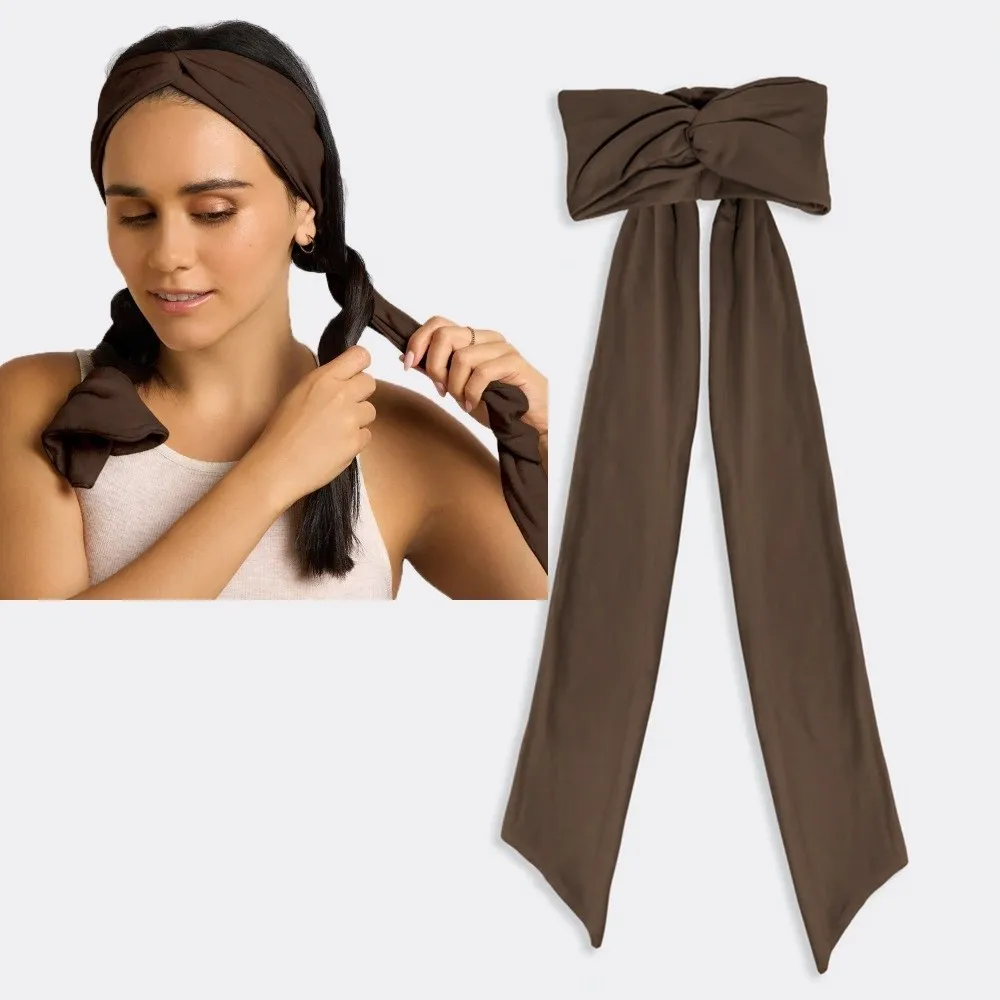 Fashion 2 In 1 Heatless Curls Headband Soft Long Ribbon Overnight Hair Curler No Heat Hair Styling Tool for Women